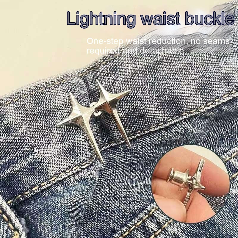 Adjustable Waist And Small Creative Jeans Waist-tight Artifact Button