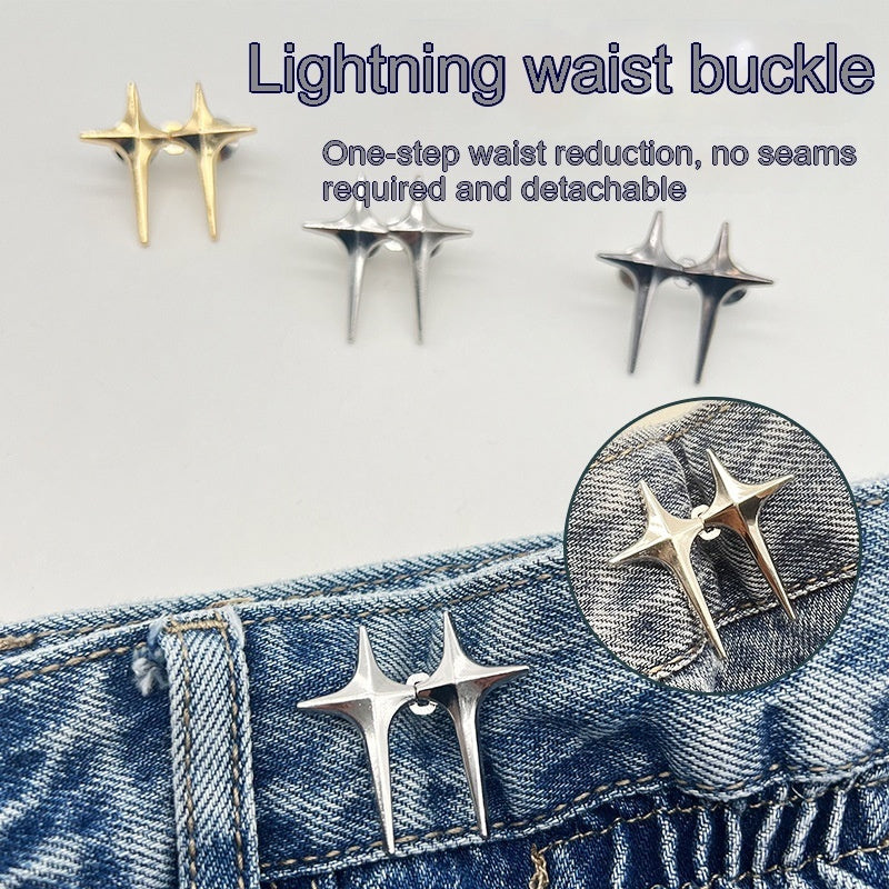 Adjustable Waist And Small Creative Jeans Waist-tight Artifact Button