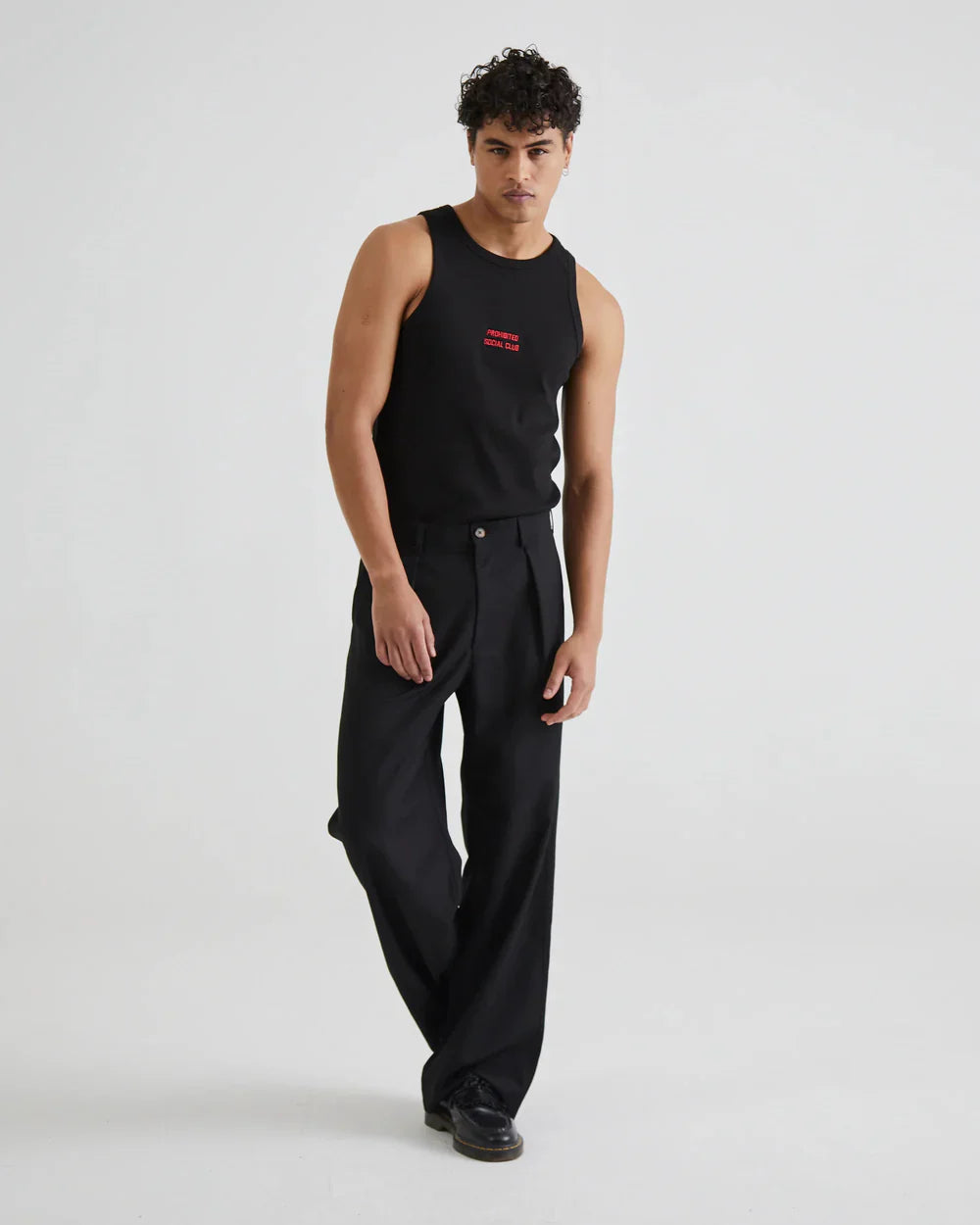 Versatile Black Pleated Pants