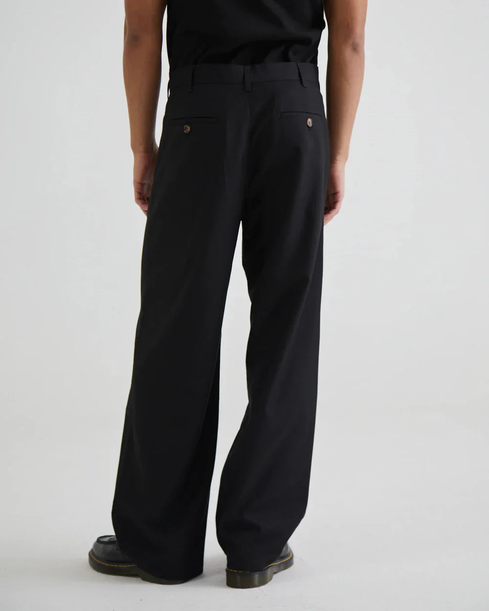 Versatile Black Pleated Pants