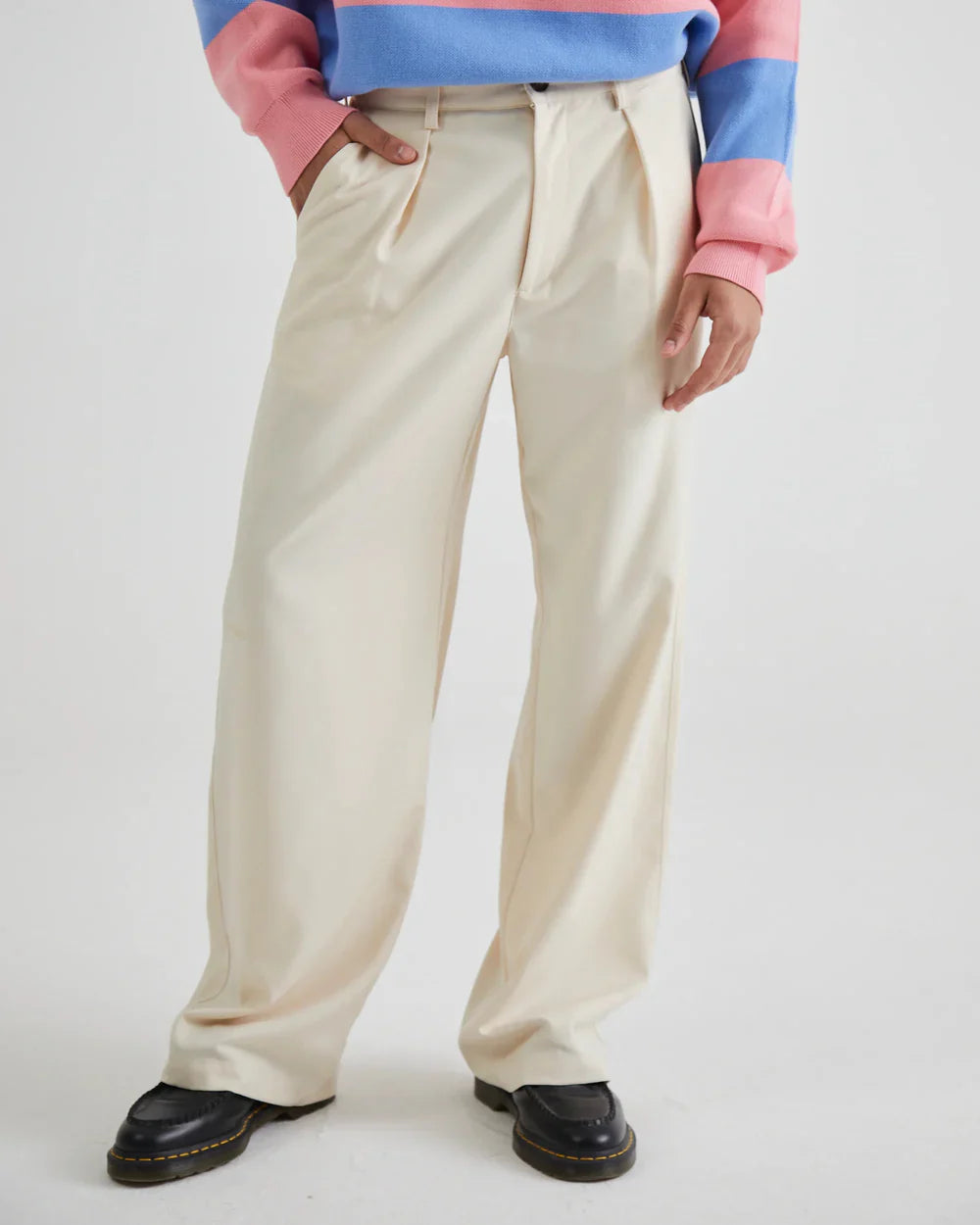 Versatile Black Pleated Pants