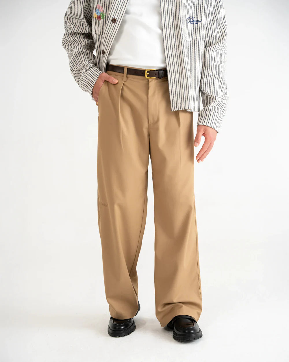 Versatile Black Pleated Pants