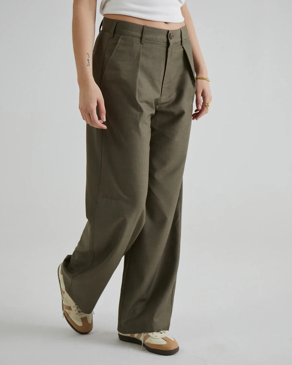 Versatile Black Pleated Pants