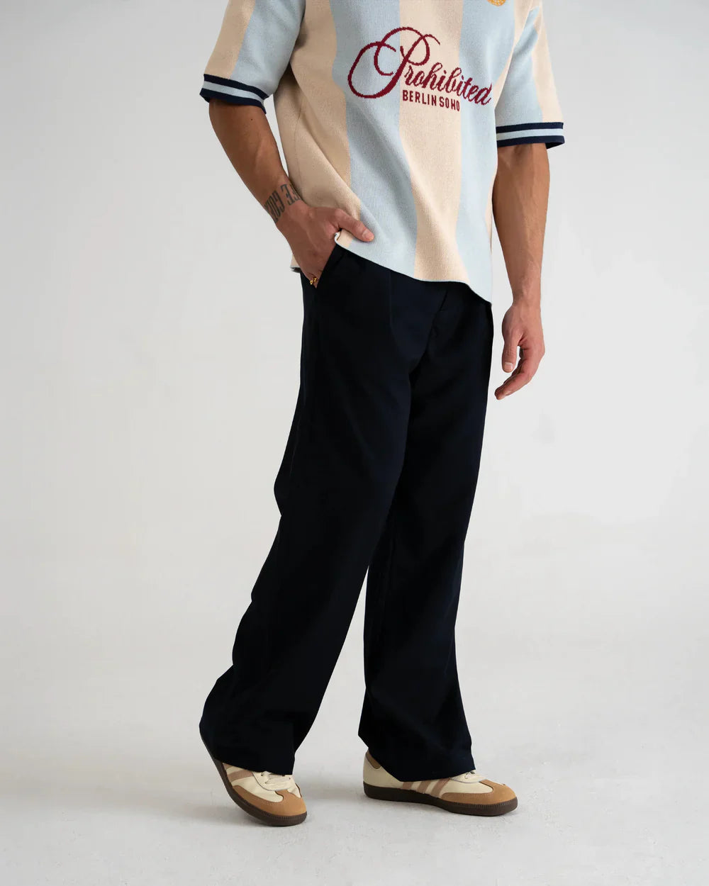Versatile Black Pleated Pants