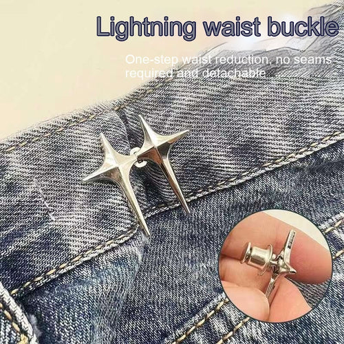 Adjustable Waist And Small Creative Jeans Waist-tight Artifact Button
