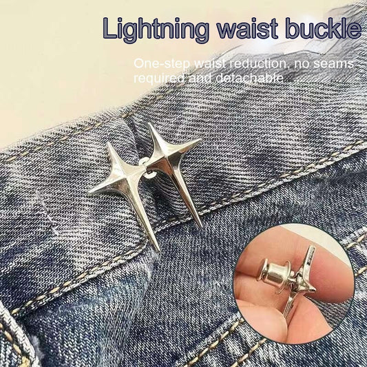 Adjustable Waist And Small Creative Jeans Waist-tight Artifact Button