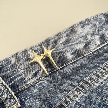 Adjustable Waist And Small Creative Jeans Waist-tight Artifact Button