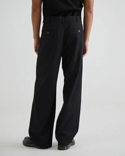 Versatile Black Pleated Pants