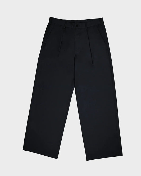 Versatile Black Pleated Pants